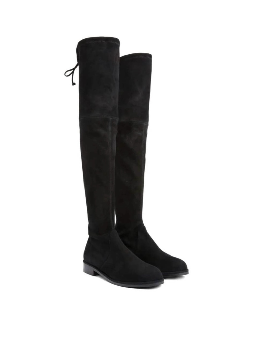 Stuart Weitzman Black Over-the-Knee Suede Boots